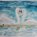 2021.Twee Verliefde Zwanen 20x30