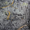 2017. Verbrandde bossen nabij Pedrogao Grande in Midden Portugal (kleur/potlood) 16x22