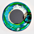 Big Pupil, 2019 glass UV glue, 150 cm diameter