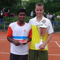 Finalist Vijay Sundar Prashanth und Turniersieger Steffen Dierauf