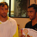 Alexander Satschko (l.) und Turniersieger Marc Sieber