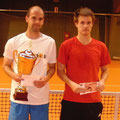 Turniersieger Christian Haupt (l.) und Finalist Dennis Bloemke