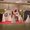 Stand salon du mariage orléans vert blanc fuschia