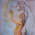 "Fallen Angel" Wasserfarbe auf Papier - © Copyright by Eddie 2005 