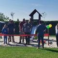 Der Spielplatz wurde finanziert durch Fördermittel des Stadtverbandes