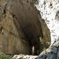 Langarica Canyon - große Höhle.
