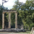 Ancient Olympia - Philippeion nach Teilrekonstruktion