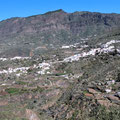 Tejeda aus Richtung des Roque Bentayga betrachtet