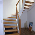 Aufgesattelte Treppe