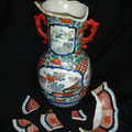 Alte chinesische Vase vor..