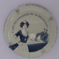 Marque : BLANCHARD - PUBLIER N° Lambert : 1b Couleur : Crème et bleu Description : Café Restaurant La Madelon - Nom de la marque  Emplacement : 