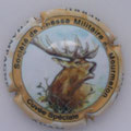 Marque : ADAM Rémi N° Lambert : 12 Couleur : Polychrome, contour marron clair  Description : Cerf - nom de la marque  Ref perso : 