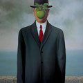 El Hijo del Hombre .- René Magritte -.