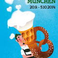 Illustration Plakatvorschlag für das Münchner Oktoberfest 2014 - Kunde: Stadt München