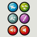 Icons für iPad Kinder App - Navigations Buttons - Kunde: Lufthansa