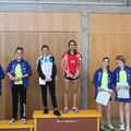 DD U17, 2. Platz: Tamara+Sandra, 3. Platz: Natascha+Tamara