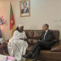 The Ambassador with Mrs minister Ketcha Courtes