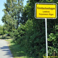 Ortseingang von Kinnbackenhagen, Kreis Vorpommern-Rügen
