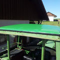 Traktor Dach neu bespannt