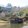 玄宮園からのお城借景