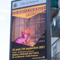 Affiche sur le panneau d'infos de la ville
