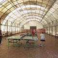 Eifriges Training in der Tischtennisarena
