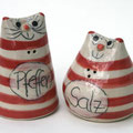 Salzstreuer Katzenpaar Artikel - Nr. 2328/  30,- €