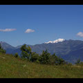 Le Mont-Blanc observé en été, depuis Valmorel (73)