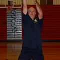 Coach Lanza demonstrates