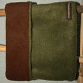 Fleece zweifarbig: oliv - haselnuss