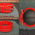 Powerful Collar mit Handgriff in 50mm rot