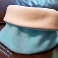 Loop aus Fleece in aqua-vanille
