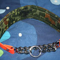 Zugstopp mit Kette in signal-orange und 60mm Bundeswehrpolsterung 2