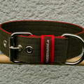 Powerful Collar in 50mm, oliv-rot