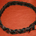 geflochtenes Halsband, dunkelbraun / schwarz