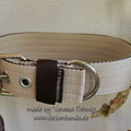 Powerful Collar in 40mm beige-braun