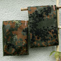 Robuster und regenfester Stoff in BW Farben, innen Fleece in oliv