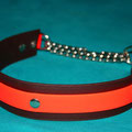 Zugstopp mit Kette in signalorange & dunkelbraun