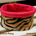 Fleece (kein Antipilling!): tiger - pink