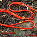 3m lange Führleine, 3fach verstellbar in 13mm, signalorange