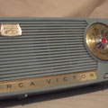 c1956 RCA transicharge --  this radio had a rechargeable battery, I replaced it with four AAs.
