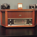 1956? Magnavox tube radio, a gift from my cousin! Thanks cousin Dottie!