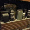 The Zenith chassis with the vacuum tubes.