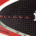 Close up of the name and chrome trim.