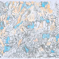 Steinbruch - Grafik/Acryl/Gouache auf Papier - 500x600 mm