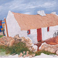 Cottage Galway Irland / Aquarell 400x500mm