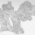 Olivenbaum Zakynthos - Grafik auf Papier - Tusche/Gouache - 600x800 mm