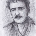 MOHAMED CHOUKRI - 20 x 14 cm - mixed media Graphite Aquarelle - CHF 180
