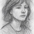 MARIANNE FAITFUL - 20 x 14 cm - mixed media Graphite Aquarelle - CHF 180