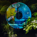 Pole Shift, 2019 glas UV glue, 113 cm diameter ©Attila Hartwig